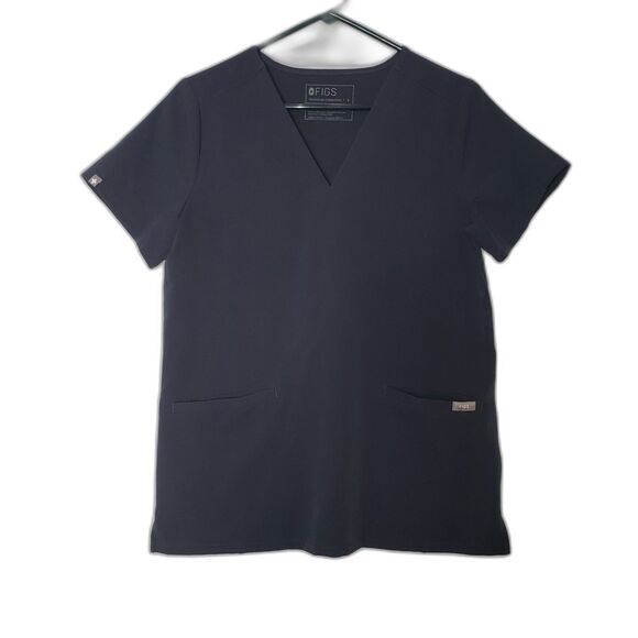 FIGS Technical Collection Scrub Top Womens Small V Neck Pockets Medical Nursing - Picture 6 of 6